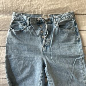 Everlane Rigid Way-High Jean in Light Blue Organic Cotton